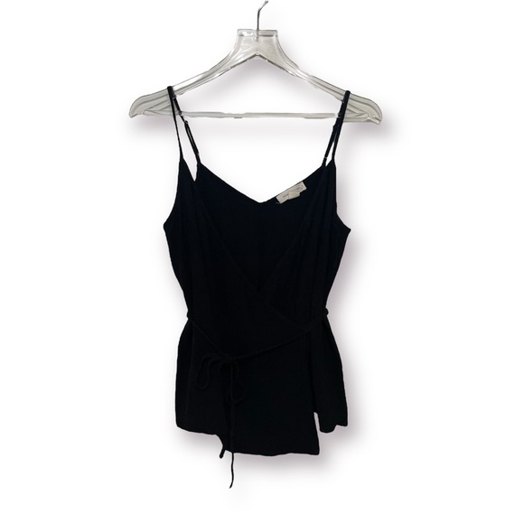 Treasure & Bond Black Wrap Tank Top - Picture 4 of 4